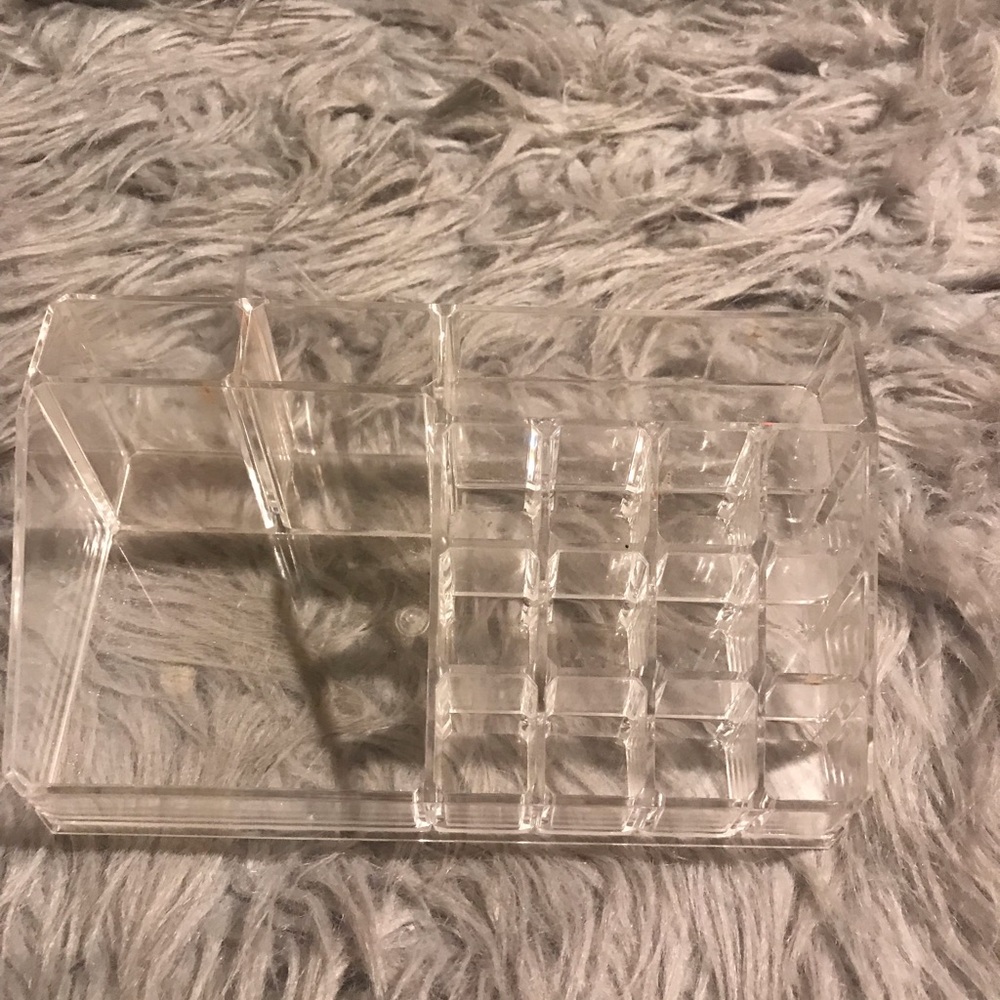 clear makeup organizer
